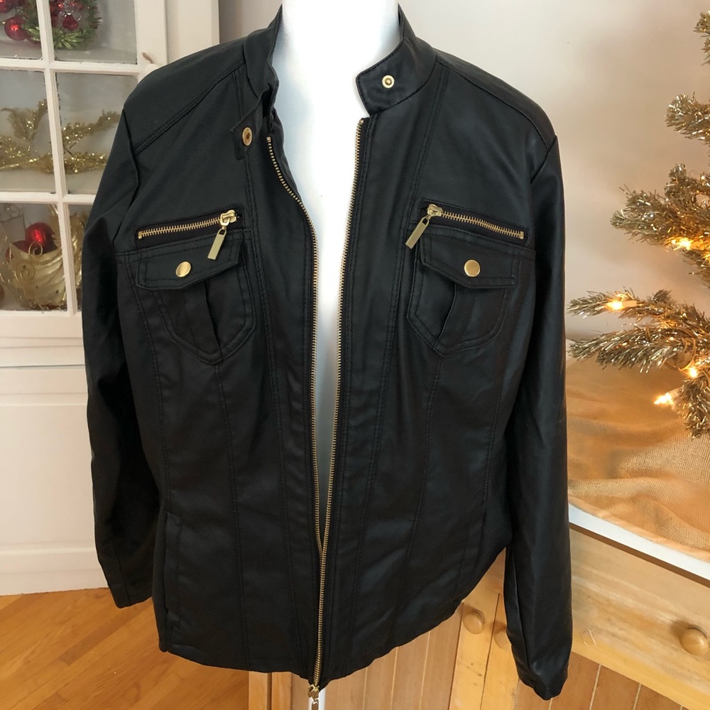 Black pleather jacket